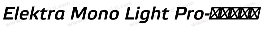 Elektra Mono Light Pro字体转换